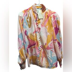 Colorful Abstract Women's Blouse